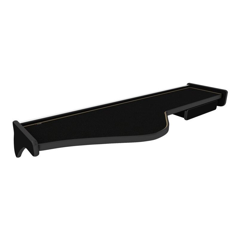 Masa bord, F-CORE, model lung, cu sertar, pentru VOLVO FH, FH 16, FM, 2003+, Negru/ Bej